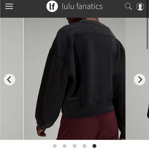 Lululemon Perfectly Oversized Cropped Crew *Softstreme - Picture 2 of 4